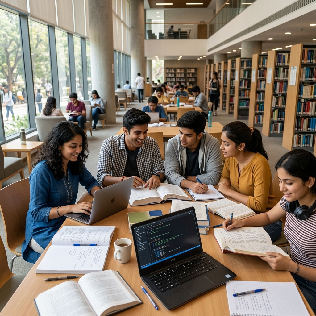 Students studying at En-Vision Academy